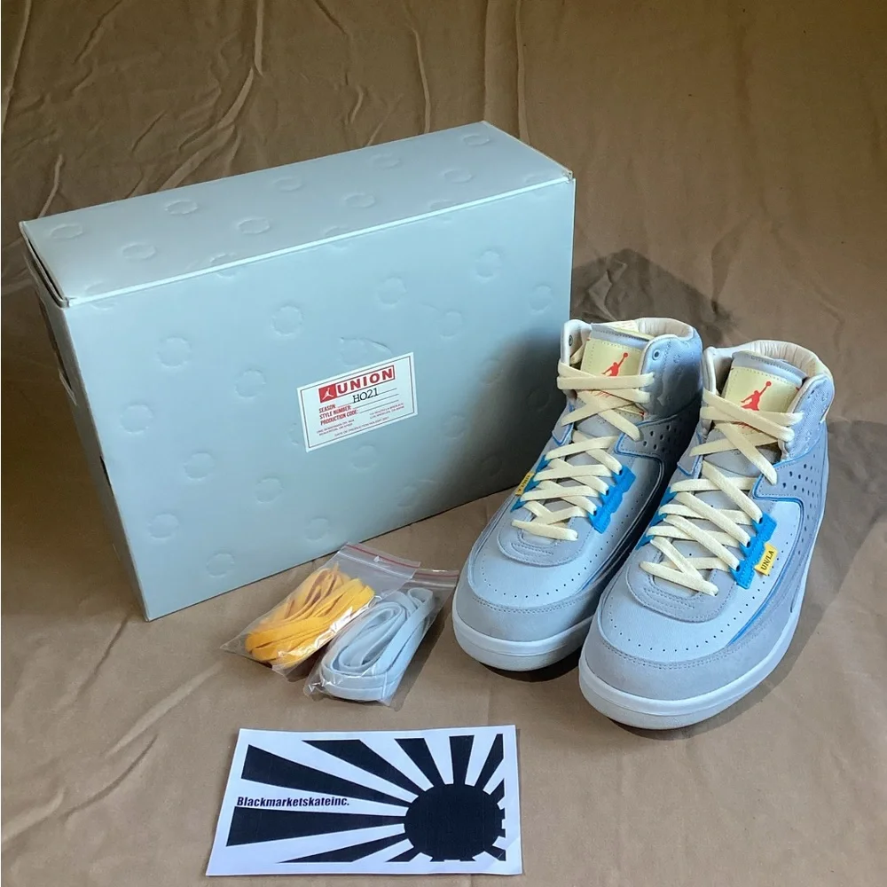Nike Air Jordan 2 x Union LA Grey Fog DN3802-001 Men's Size 10.5
